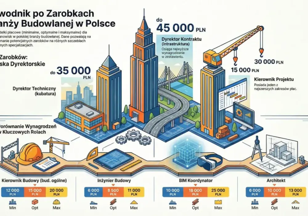 Zarobki kierownika budowy - Ile realnie zarobisz w 2026?