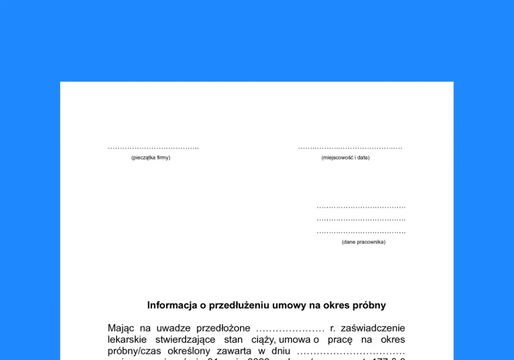 Umowa na czas określony a ciąża - Kiedy przedłuża się do porodu?