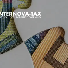 Internova-Tax pomaga odzyskać podatek z zagranicy, np. z pracy w Holandii. Puzzle z euro symbolizują złożoność i rozwiązanie.