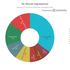 Agresywny portfel: 35% akcje globalne, 15% akcje USA, 15% kryptowaluty, 10% złoto, 10% rynki wschodzące, 5% akcje PL, 5% obligacje, 5% gotówka. Oto w co inwestować.