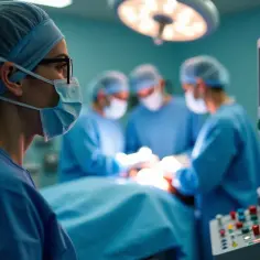 Zespół chirurgiczny podczas operacji. Zastanawiasz się, ile zarabia anestezjolog?