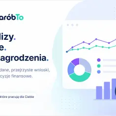Analizy wynagrodzeń w Polsce. Wykresy, diagramy i lupa wskazują na dane, które pomagają zrozumieć medianę zarobków.