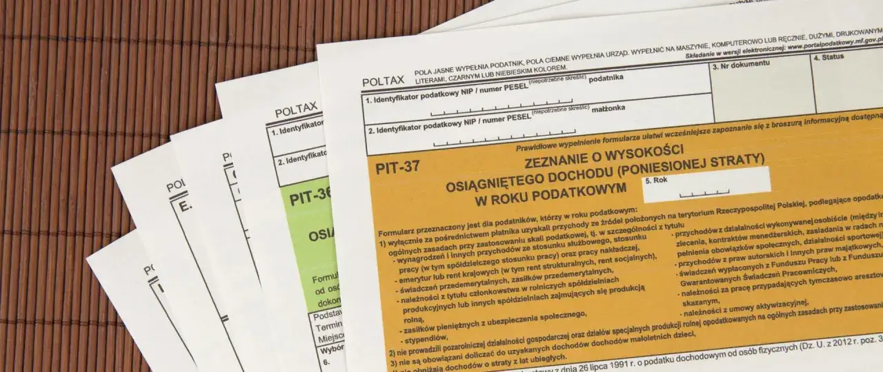 Formularze PIT-37, PIT-36. Zeznanie o wysokości osiągniętego dochodu (poniesionej straty) w roku podatkowym.