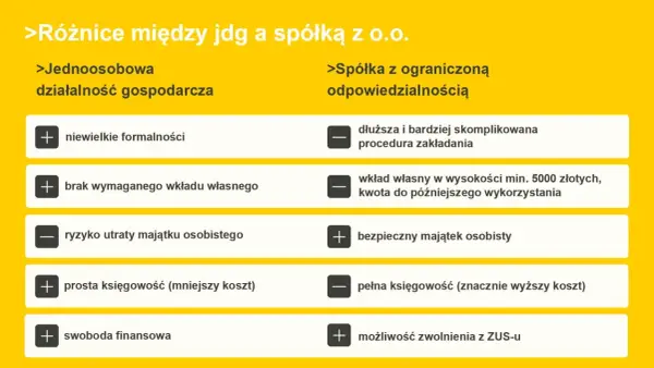Spółka z o.o. czy JDG? Koszty, ryzyko i formalności