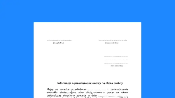 Umowa na czas określony a ciąża - Kiedy przedłuża się do porodu?