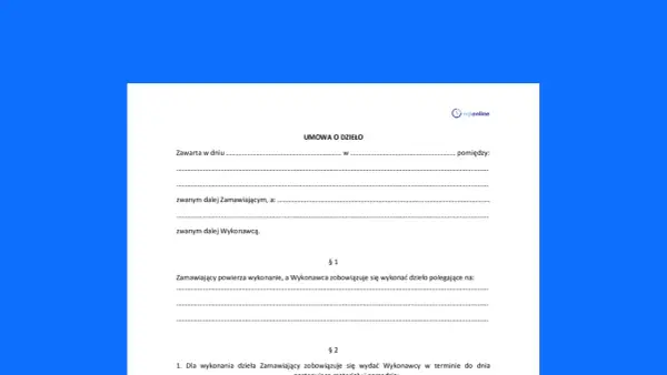 Umowa o dzieło - jak rozliczyć podatek i ZUS?